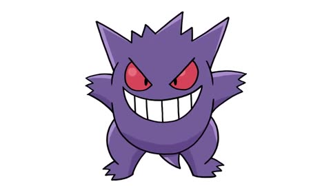 How To Draw Gengar Pokemon