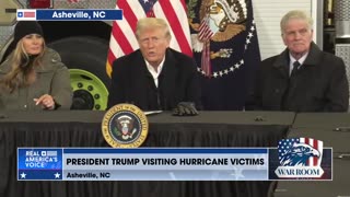 President Trump Speaks On Disaster Relief And FEMA In Asheville, NC