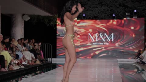 [4k60] Jaskiran Kaur’s Stunning Slow-Motion Walk | Megan Mae Miami Swim Week 2024 - The Shows