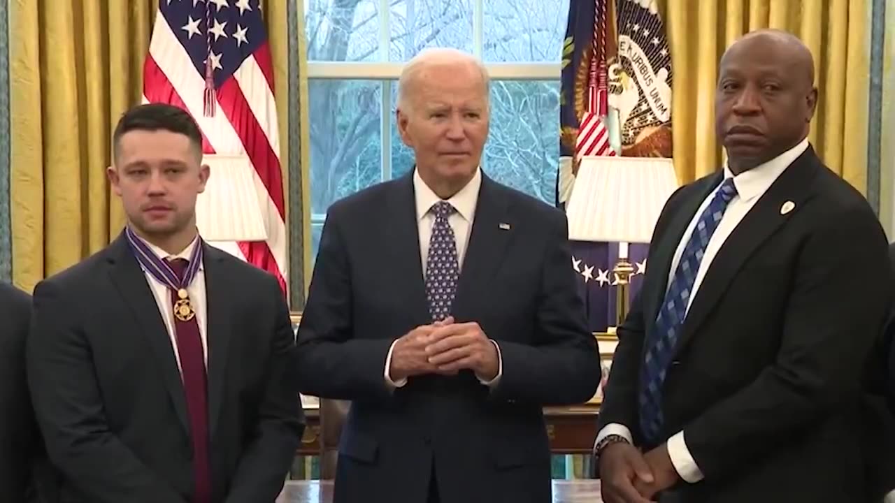 White House Staffers Shield Biden as Reporters Shout Questions About NOLA Terrorist Attack