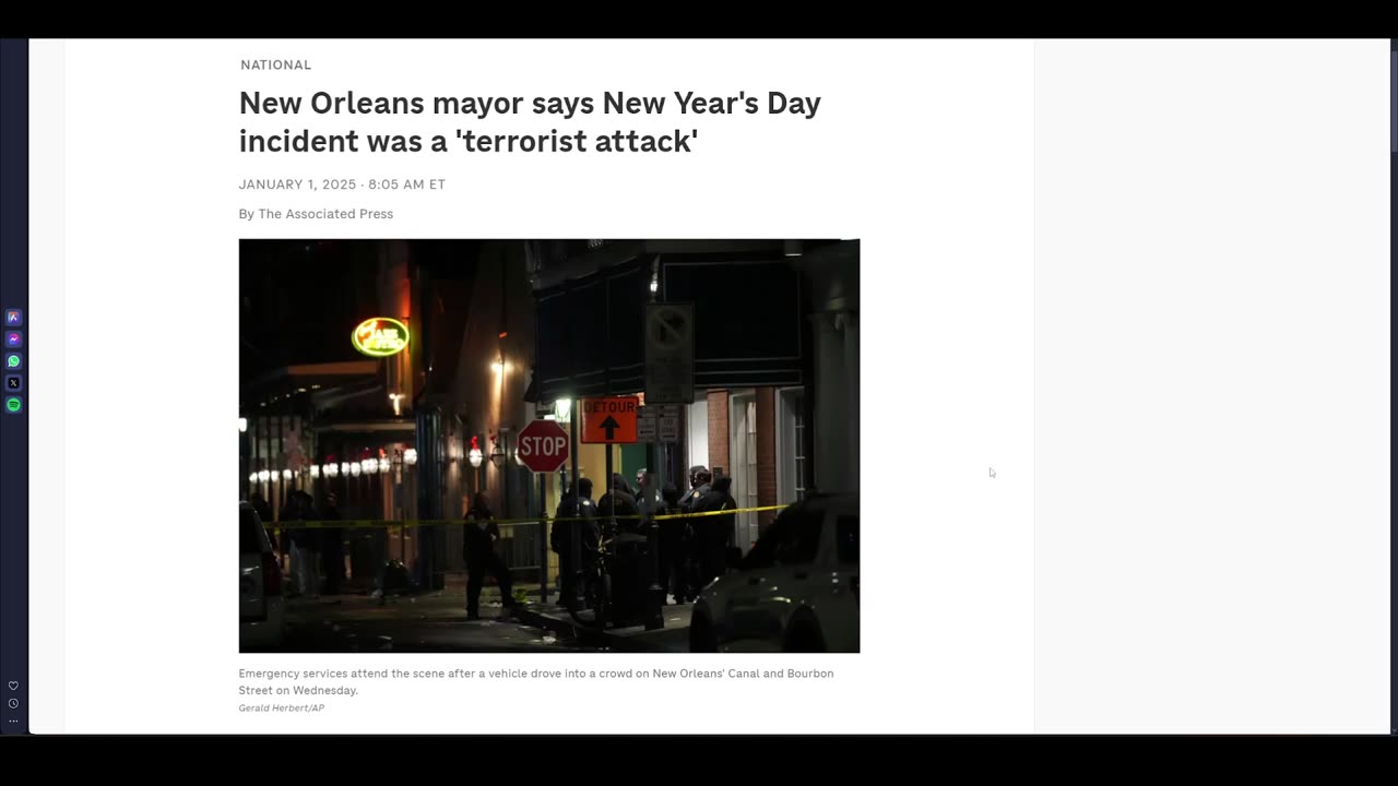 New Orleans DEADLY attack during new year's celebrations!