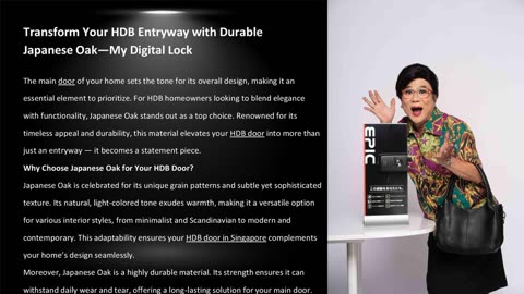 Transform Your HDB Entryway with Durable Japanese Oak — My Digital Lock