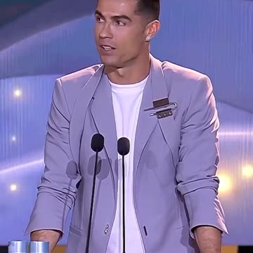 Cristiano’s speech after receiving @globesoccer