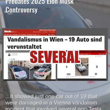 Fact Check: 2023 Photo of Swastika Spray-Painted on Tesla in Austria Predates 2025 Musk Controversy