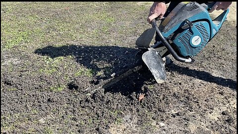 Mainline trenching with mini trencher