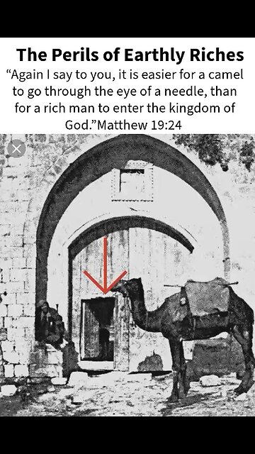 The perils of earthly riches