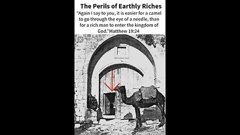 The perils of earthly riches