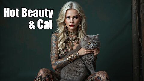 🐱 Stunning Models with Cats – Elegance & Feline Beauty AI Edition