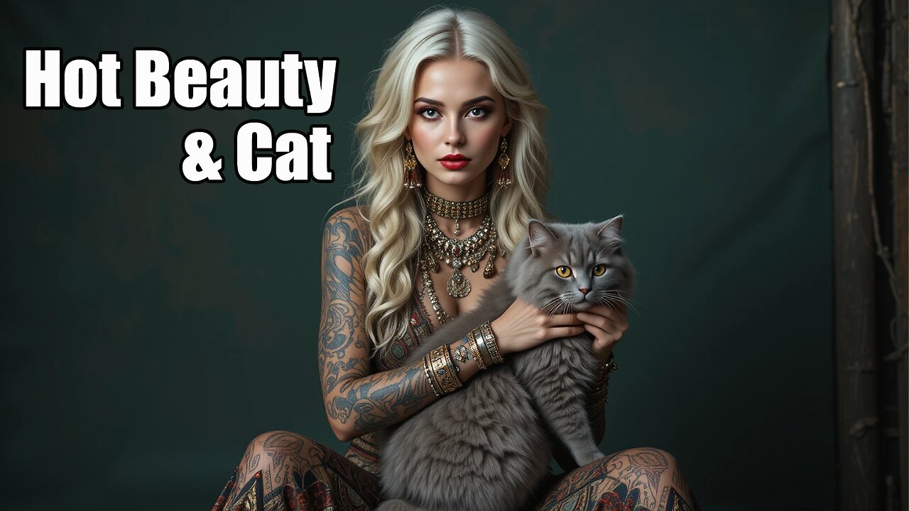 🐱 Stunning Models with Cats – Elegance & Feline Beauty AI Edition