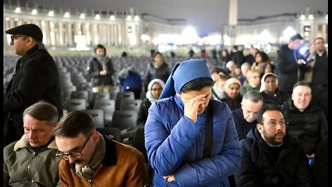 FEBRUARY 25, 2025: PIOUS MOURNERS FOR FADING FRANCIS: THE STUNT MUST GO ON UNTIL DEATH