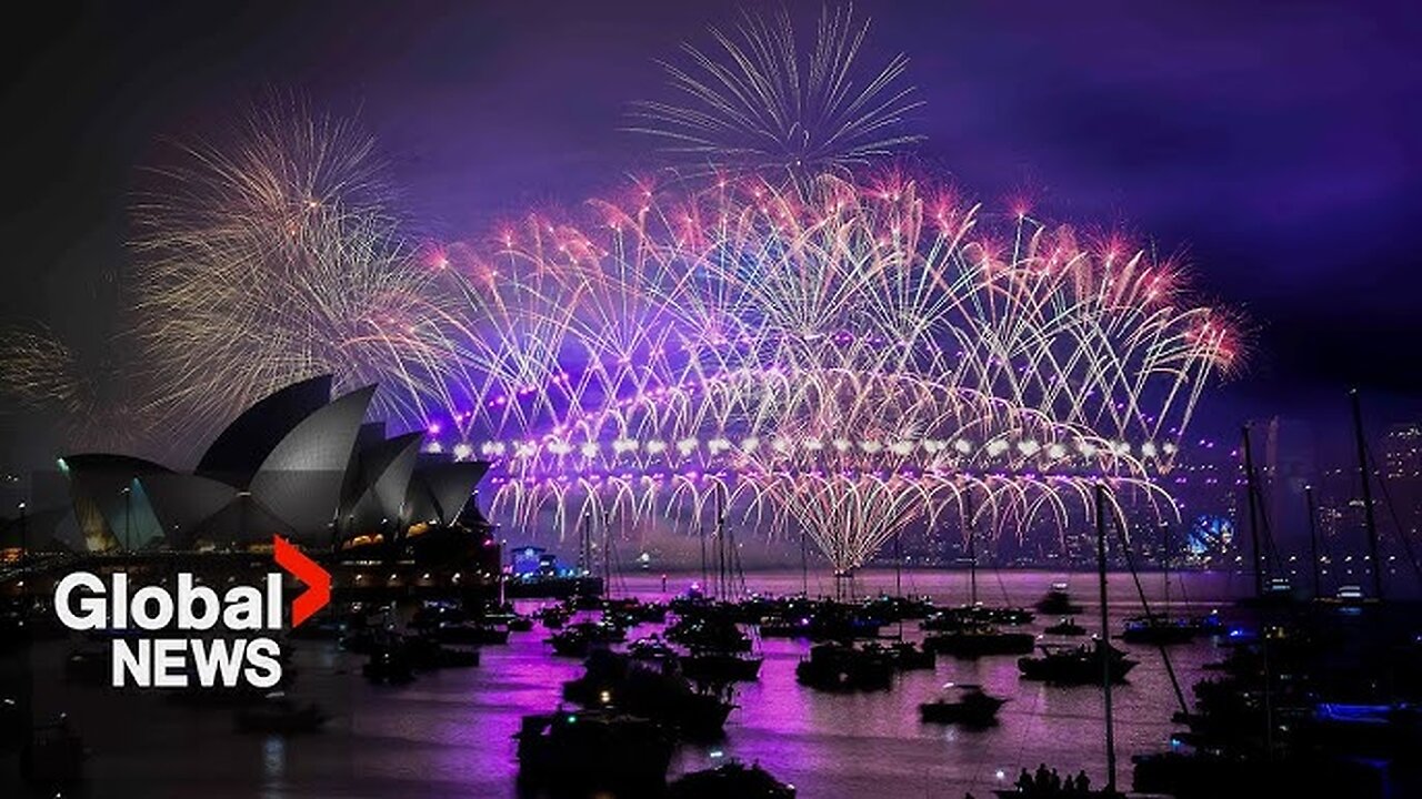 New Year's 2025- Australia puts on spectacular fireworks show over Sydney Harbour