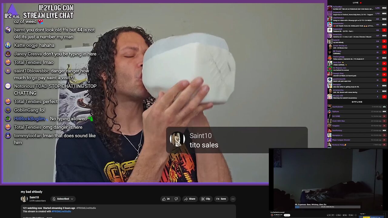 SAINT DRINKS OUT OF A GALLON OF MILK / SAINT10 UPDATE [Sept. 2023 Version]