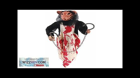 Butcher Pig Hanging Halloween Decoration Review