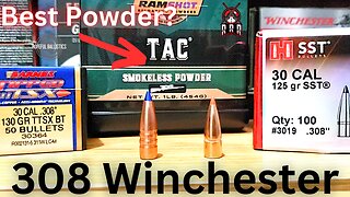 Best powder for light weight bullets in 308 Winchester?