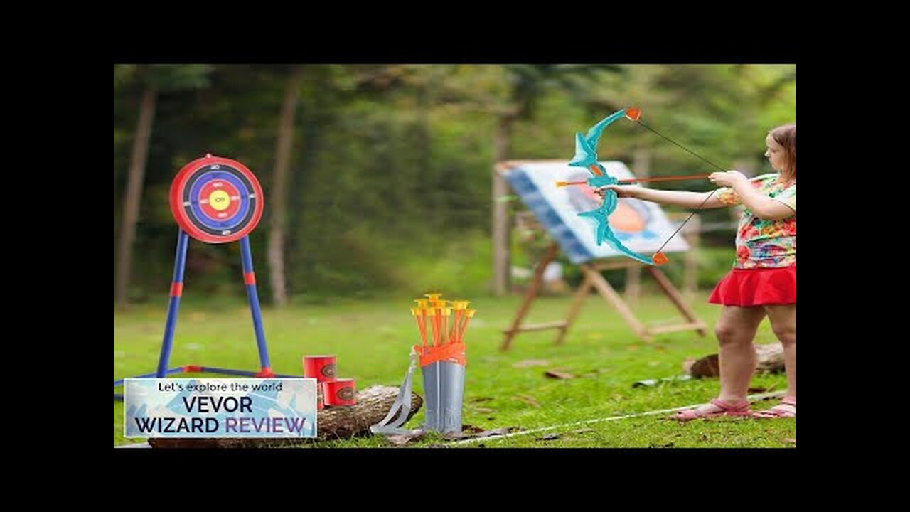 VEVOR Bow and Arrow Set for Kids LED Light Up Archery Set Review