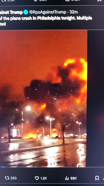 plane crash ne Philly 🔥
