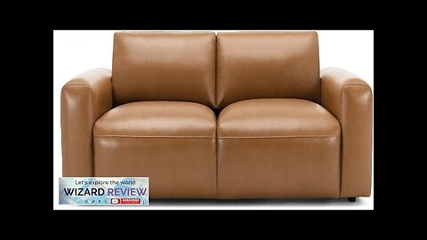 COLAMY 95Inches Oversized PU Leather Sofa for Living Room-Down Filled 3-Seater Modern Review