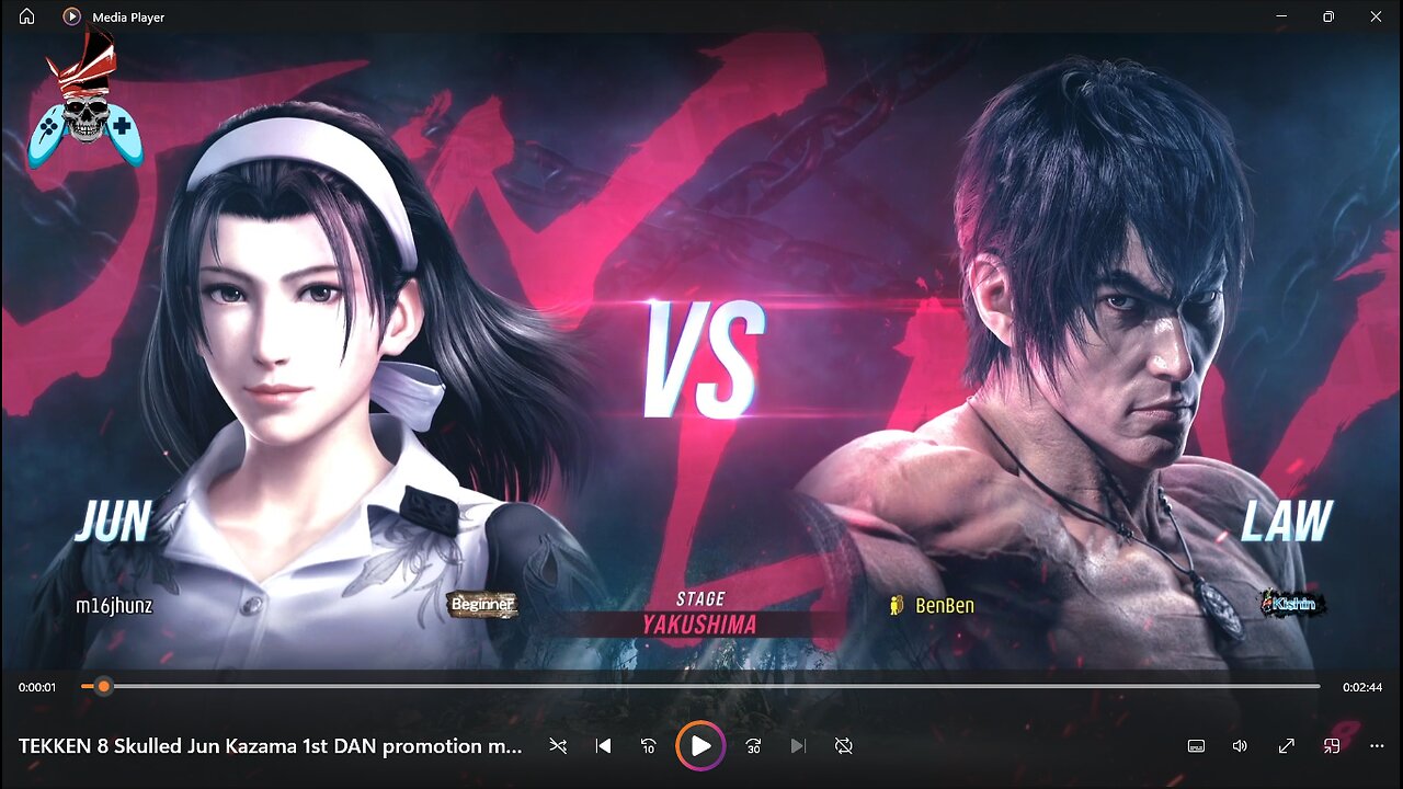 TEKKEN 8 Skulled Jun Kazama 1st DAN promotion match