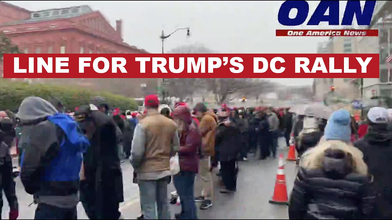 The Line for the DC Trump Rally