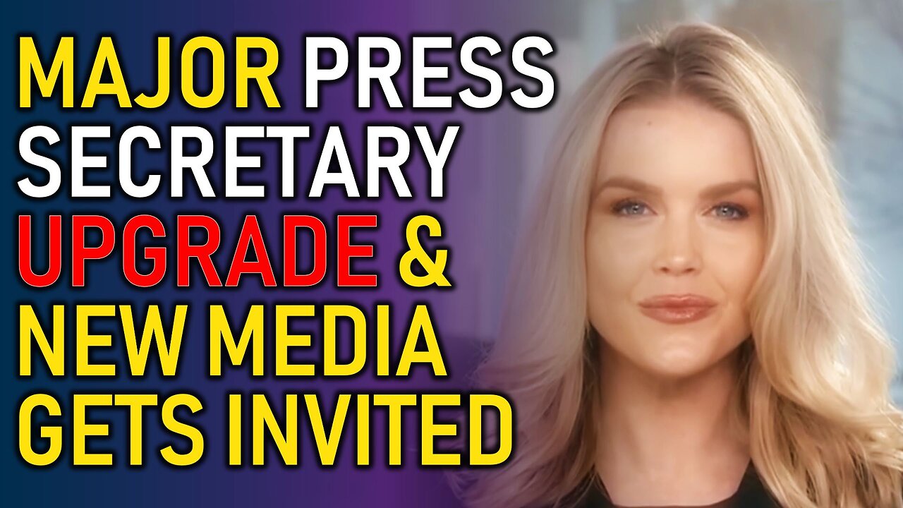 Sweet Karoline is opening up the press pool to us... the NEW MEDIA!!!