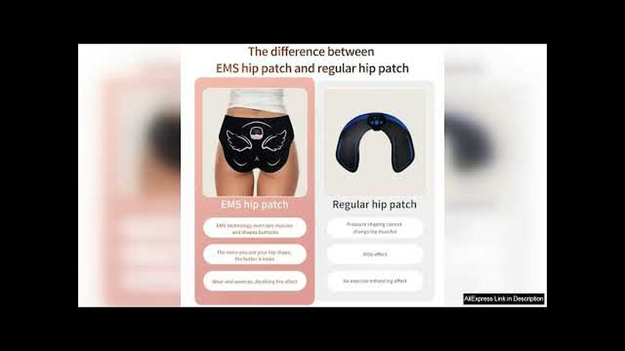 EMS Hips Trainer Electric Butt Muscle Stimulator With Remote Control Buttocks Toner Review