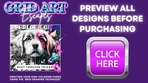 🎨 GRID ART ESCAPES – Best Forever Friend ✨ PREVIEW ALL DESIGNS BEFORE PURCHASING