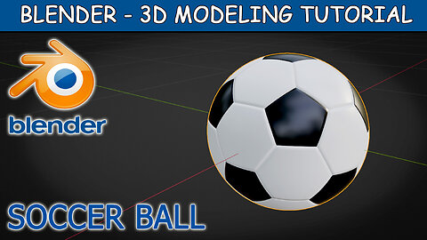 Create a Soccer Ball in Blender (3D Modeling Tutorial)