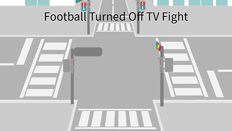 Football Turned Off TV Fight