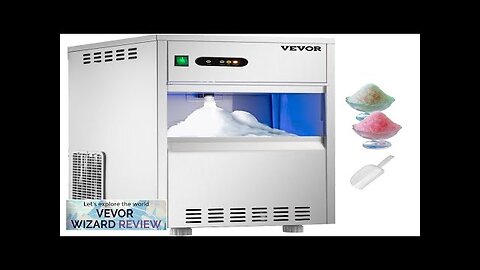 VEVOR 110V Commercial Snowflake Ice Maker 44LBS/24H ETL Approved Food Grade Stainless Review