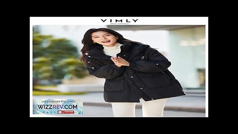 Vimly Women's Simple Long Puffer Coat Thick/ Warm Winter Jacket Review