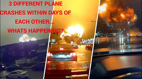 Three different plane crashes within days of each other...