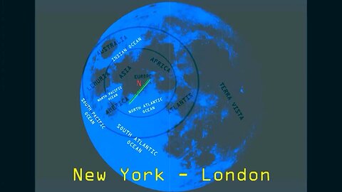 Air Traffic on the True Flat-Earth Map Mirrored on the "No Moon Landing Is Possible" Plasma Moon