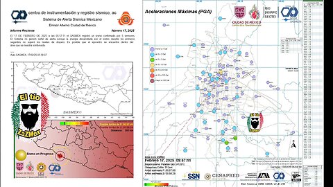 #SISMO Magnitud 4.4 Loc. 37 km al NOROESTE de TECPAN, GRO 17/02/25 05:57:02 #noameritoalerta