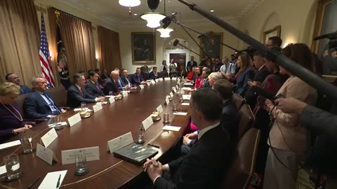 USA - President Trump Hosts First Cabinet Meeting (26.02.25)