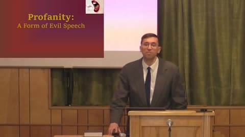 Profanity: A Form of Evil Speech