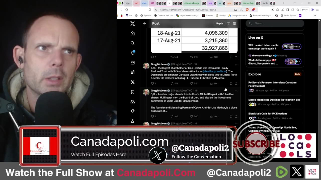 Poilievre, Peterson, WEF, Eggs and More