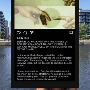 Do you know why the fingers of God and Adam don’t touch the famous work of Michelangelo