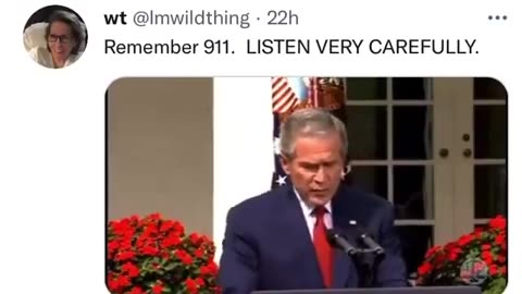 bush admits 911