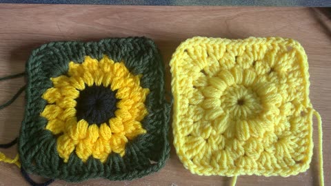 Sunflower Granny Square Tutorial