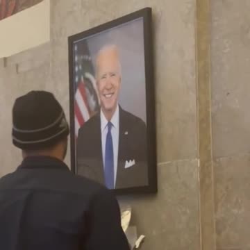Biden portraits are coming down!