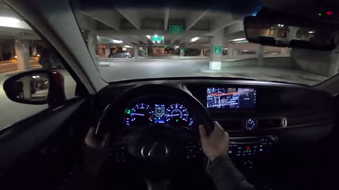 2018 Lexus GS 350 AWD - POV Night Drive (Binaural Audio)