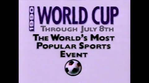 July 4, 1990 - TNT Promo for 'Guys and Dolls' & World Cup Soccer