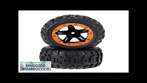 2PCS Tires Wheels Rims for HBX 16889 1/16 RC Car Vehicles Spare Review