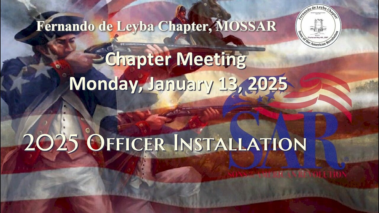 Fernando de Leyba Chapter, MOSSAR - 2025 Installation of Officers