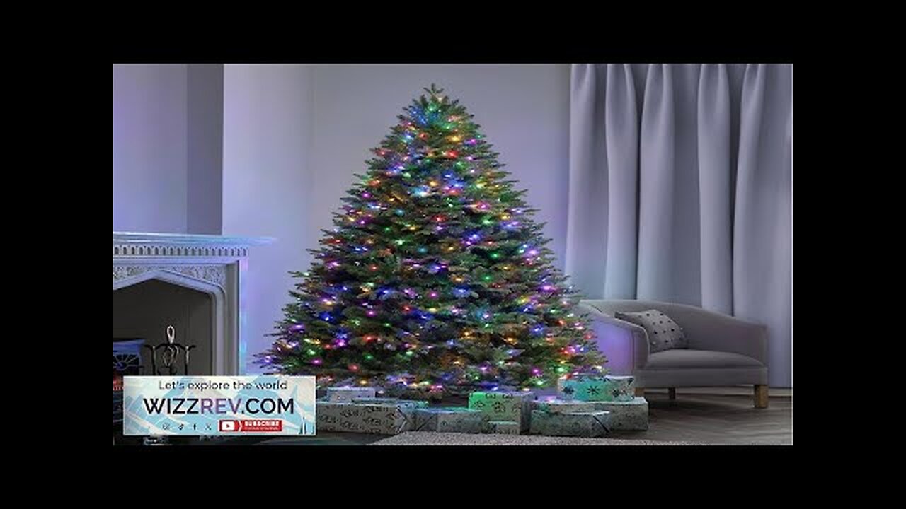 Somikis 7.5 ft Pre-Lit Artificial Christmas Tree with 550 Multi-Color LED Lights Review