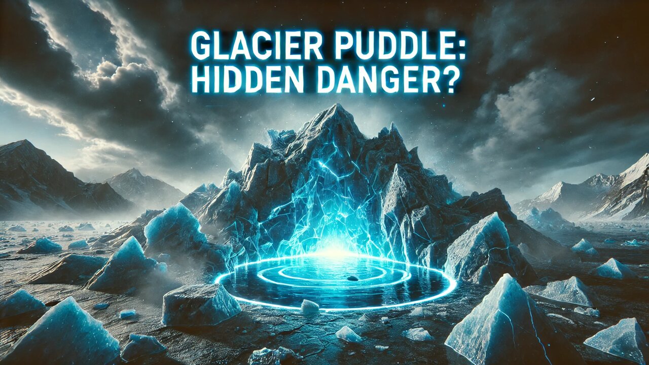 "Glacier Puddle: A Beautiful Mystery or a Warning Sign of Disaster?"