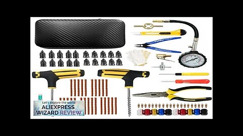 Car Tire Repair Kit Puncture Plug Tools Tyre Puncture Emergency for Tire Review