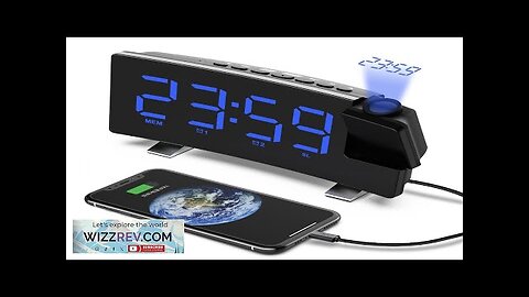 AGSIVO 8 Inch Projection Alarm Clock with 180° Rotatable Projector / FM Review