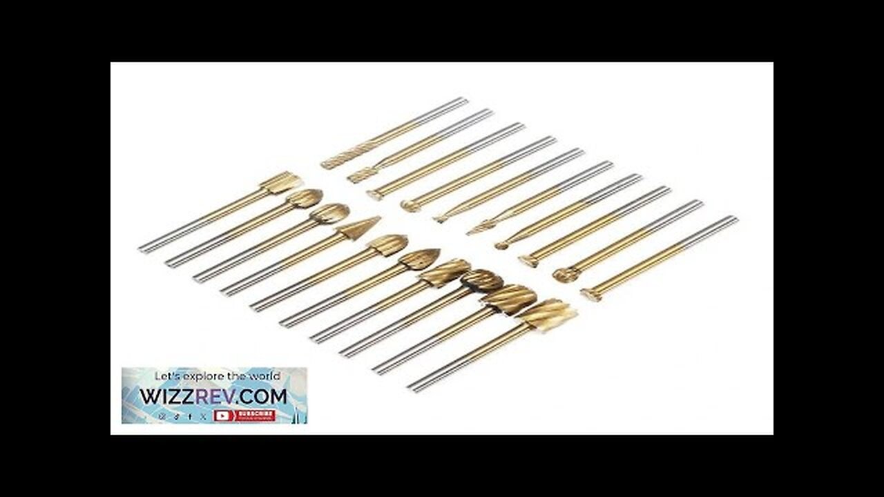 Drillpro 20Pcs Titanium Coated Rotary File Cutters HSS Mini Burr Wood Working Review