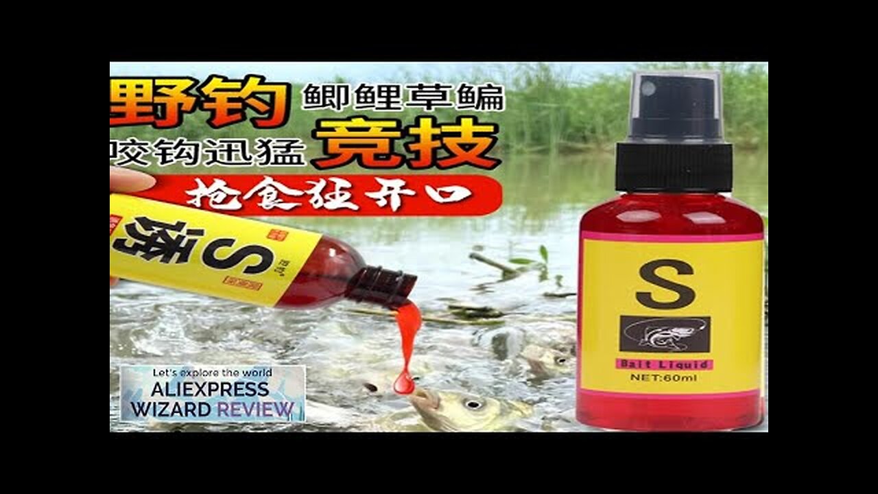 60ml Aqueous Solution Fish Bait for Fishing Crucian Carp Bait Nest Material Review